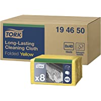 Tork 194650 Paños de limpieza de larga duración Premium - 1 capa-Paños multiusos compatibles con el sistema W8 - 8…